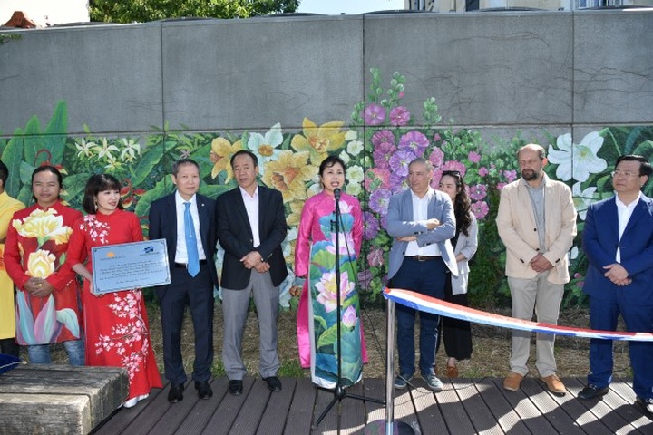Vietnamese artist creates mural on France’s Seine River - 4