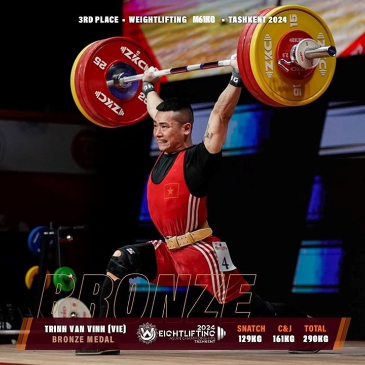 Vietnamese wins bronze medal at 2024 Asian Weightlifting Championship - 1 Vietnamese wins bronze medal at 2024 Asian Weightlifting Championship - 1