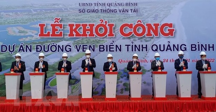 Construction of coastal road starts in Quang Binh - 1 Construction of coastal road starts in Quang Binh - 1