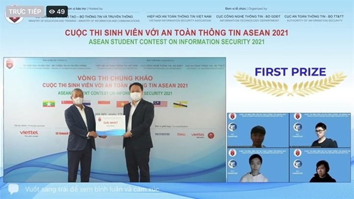 Vietnamese students win ASEAN Student Contest on Information and Technology - 1