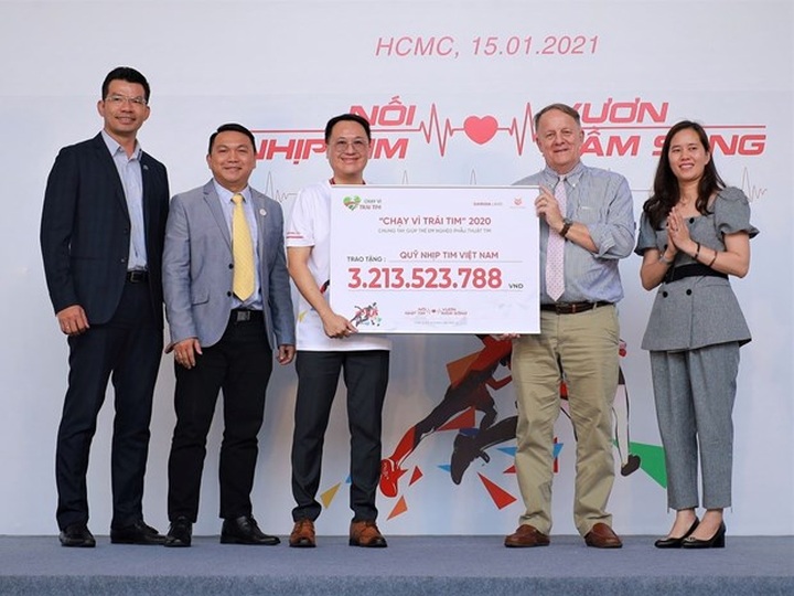 Over 3 billion VND raised at Run for the Heart race - 1 Over 3 billion VND raised at Run for the Heart race - 1