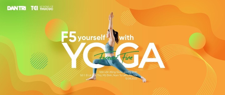 Dantri and Thu Cuc TCI organise large-scale yoga event - 1