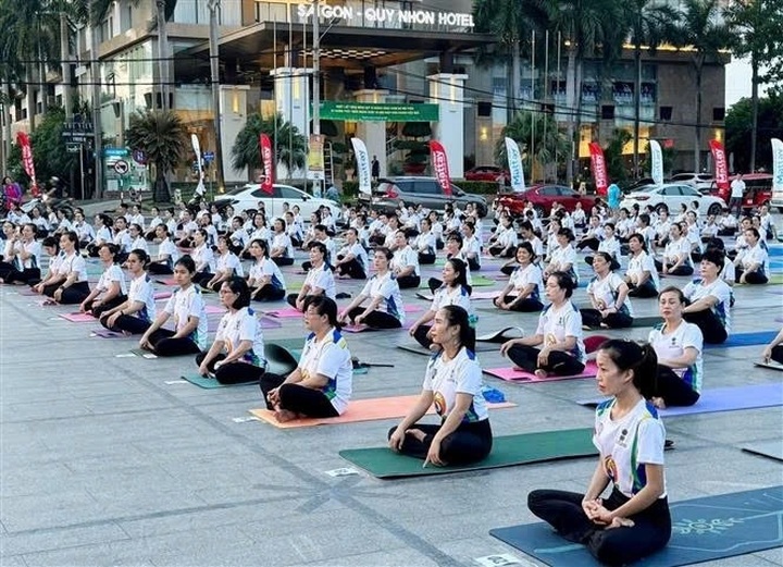 10th Int’l Yoga Day takes place in Binh Dinh - 1