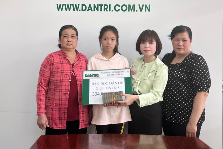 Dantri/DTiNews readers support abandoned girl in Ben Tre - 1