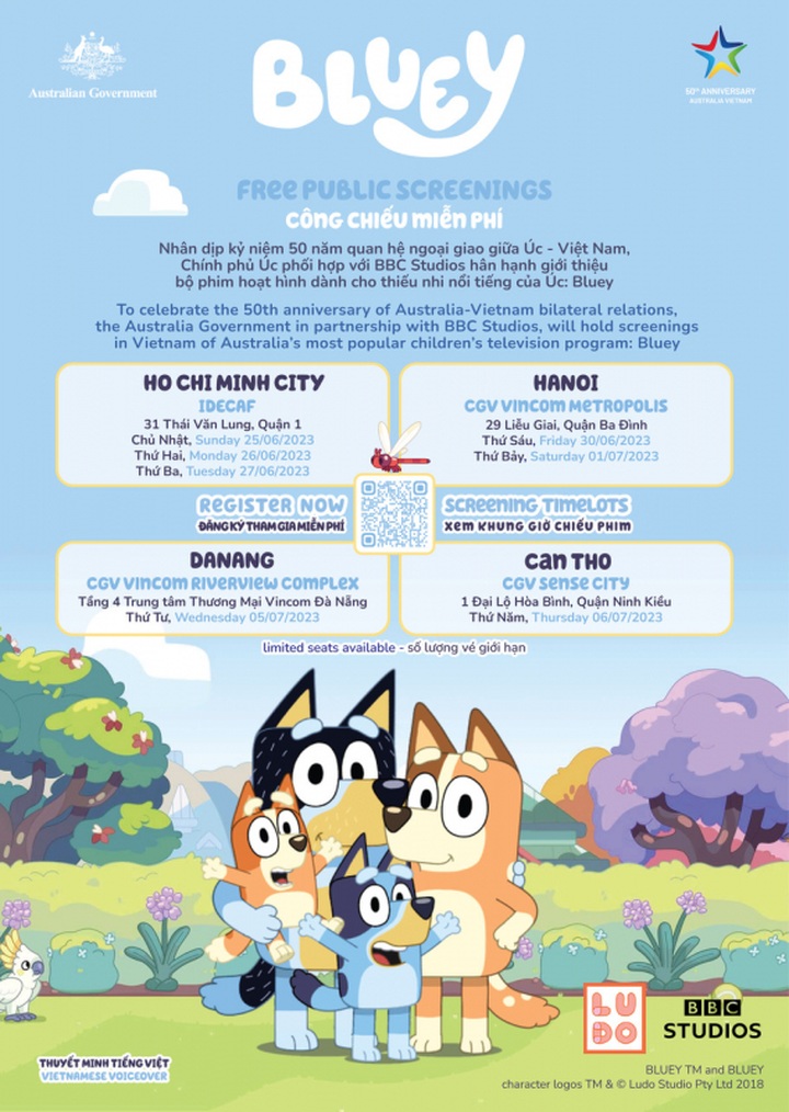 Australian kids’ animation sensation Bluey to be screened in Vietnam - 1 Australian kids’ animation sensation Bluey to be screened in Vietnam - 1