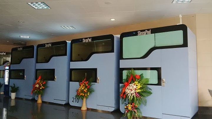 Sleeping pod service resumed at Noi Bai Airport - 1