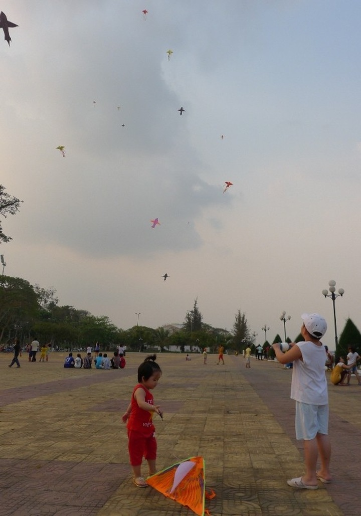 Can Tho skies fill with colour as kite-flyers come out to play - 7