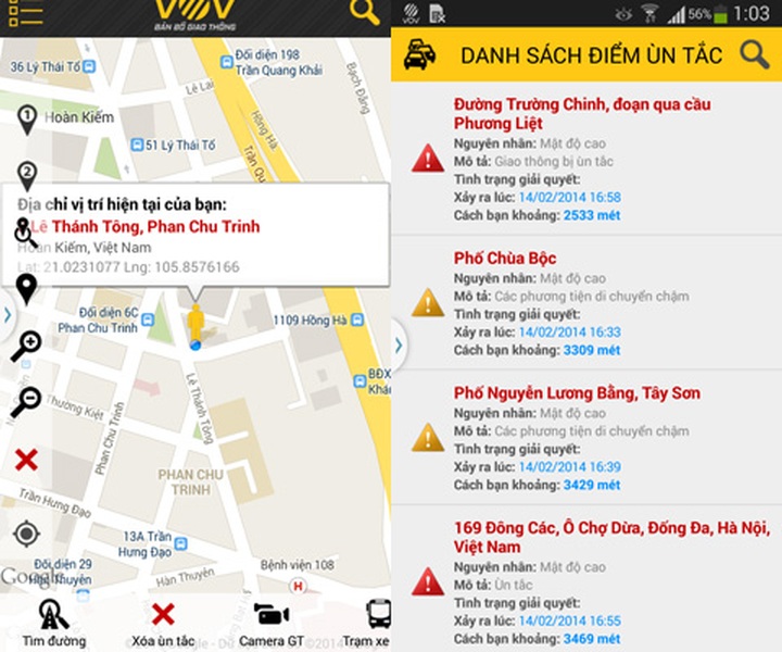 Smartphone application to helps avoid traffic jams - 1 Smartphone application to helps avoid traffic jams - 1