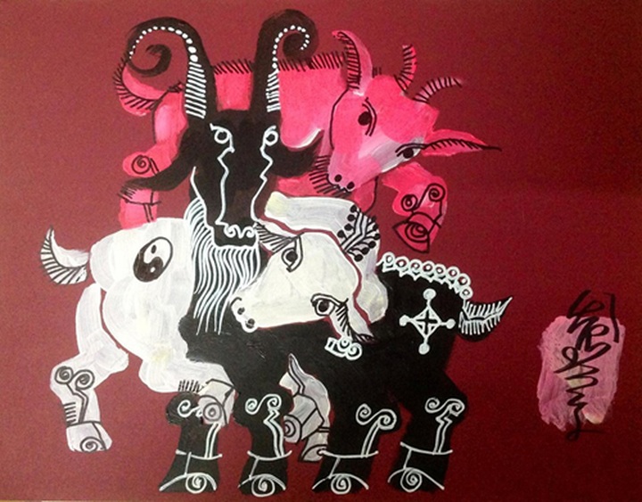 Artists seek inspiration from the goat for Lunar New Year - 1 Artists seek inspiration from the goat for Lunar New Year - 1