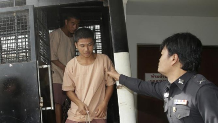 Thai trial opens for 2 accused of killing British tourists - 1 Thai trial opens for 2 accused of killing British tourists - 1