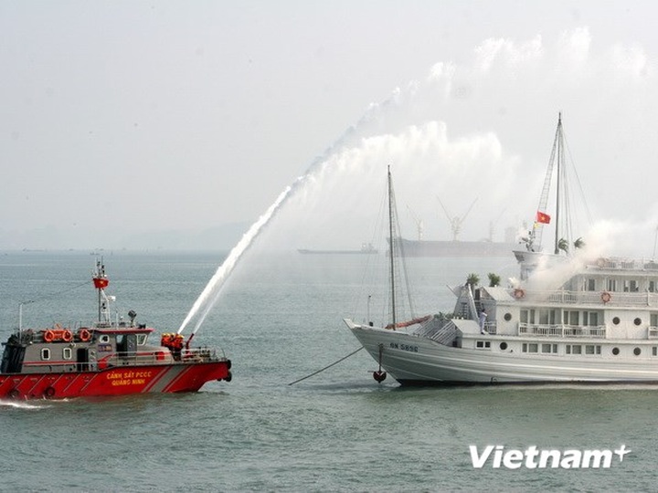 First onboard safety drill at Ha Long Bay - 1
