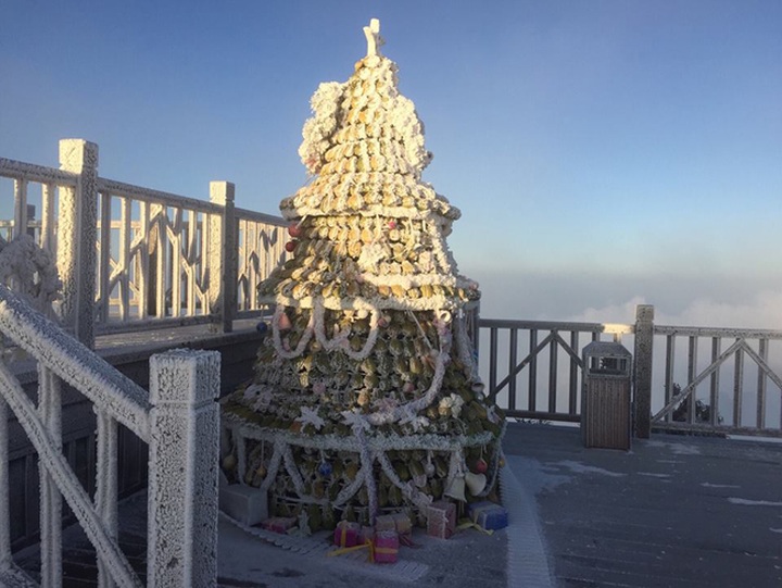 Mount Fansipan covered in frost and snow - 6