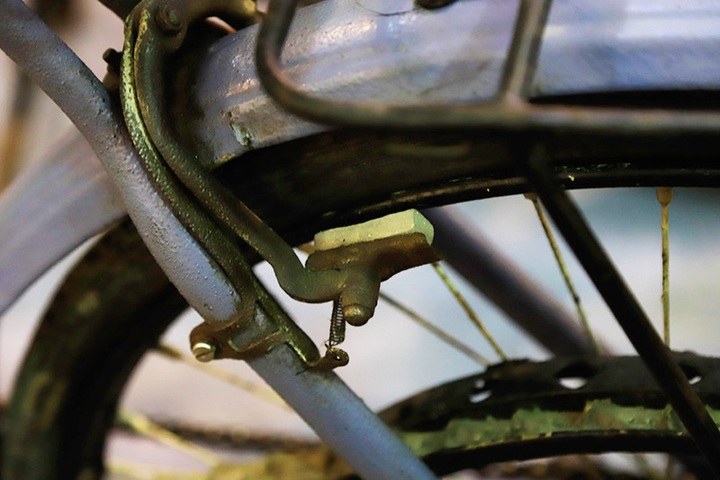 Old bikes displayed in Hanoi - 4