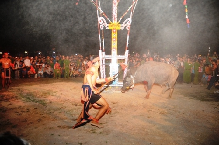 Traditional buffalo stabbing festival in Dak Lak Province - 4