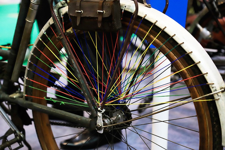 Old bikes displayed in Hanoi - 6