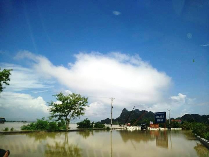 Trang An flood halts tourist visits - 2
