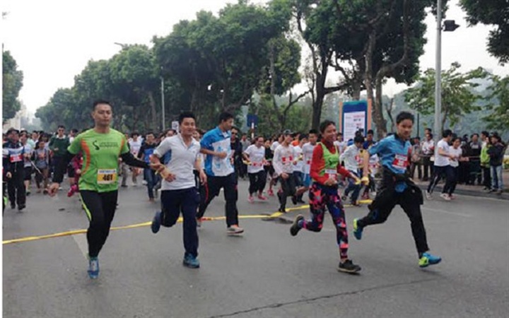 Run with the blind on Sunday in Hanoi - 1 Run with the blind on Sunday in Hanoi - 1