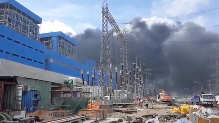 Fire breaks out at southern thermal power plant - 2 Fire breaks out at southern thermal power plant - 2