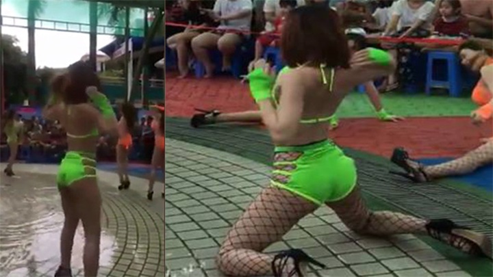 HCM City water park apologises for bikini show for children - 1