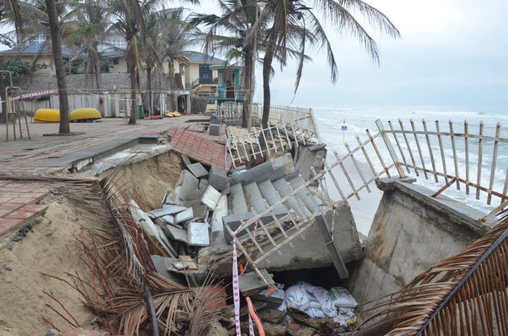 Danang beach faces serious erosion - 3