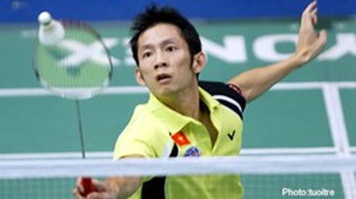 Tien Minh wins first badminton match in HK Open - 1
