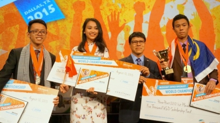 Vietnam wins bronze at 2015 Microsoft Office World Championship - 1 Vietnam wins bronze at 2015 Microsoft Office World Championship - 1