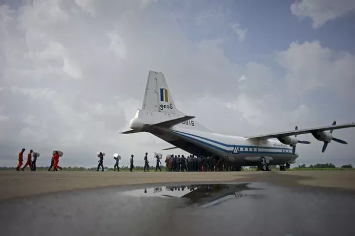 Myanmar plane missing: Debris from military aircraft 'carrying 120 people including young families' found in the sea - 1 Myanmar plane missing: Debris from military aircraft 'carrying 120 people including young families' found in the sea - 1