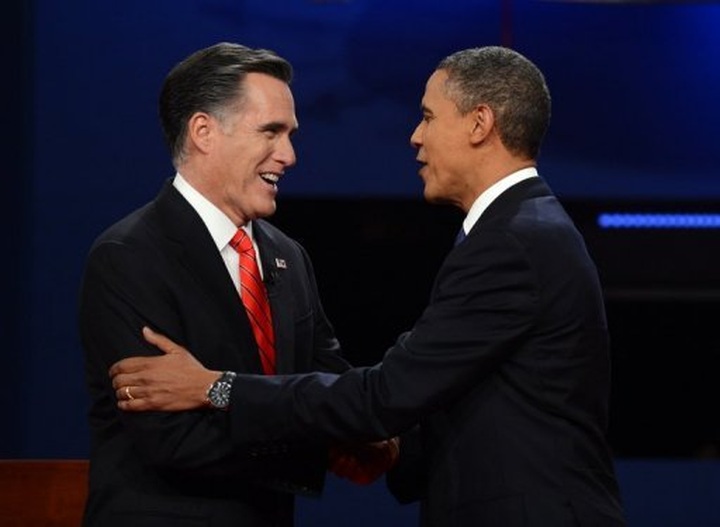 Obama and Romney take stage for first debate - 1