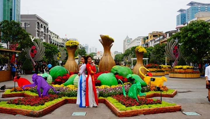 President opens HCM City's flower street - 3