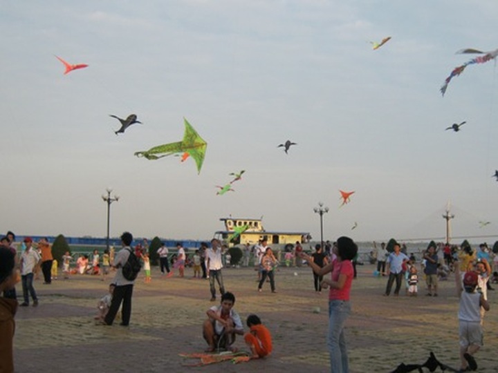 Early kite flying season in Can Tho City - 1 Early kite flying season in Can Tho City - 1