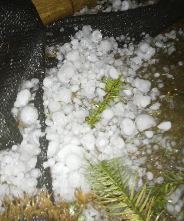 Hail ravages highland villages - 1