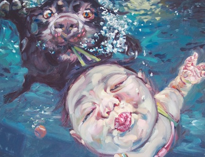 Regional artists display paintings in Hanoi - 1