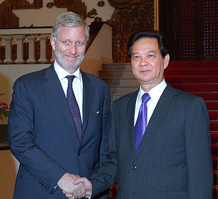 Vietnamese leaders welcome Belgian Crown Prince - 1