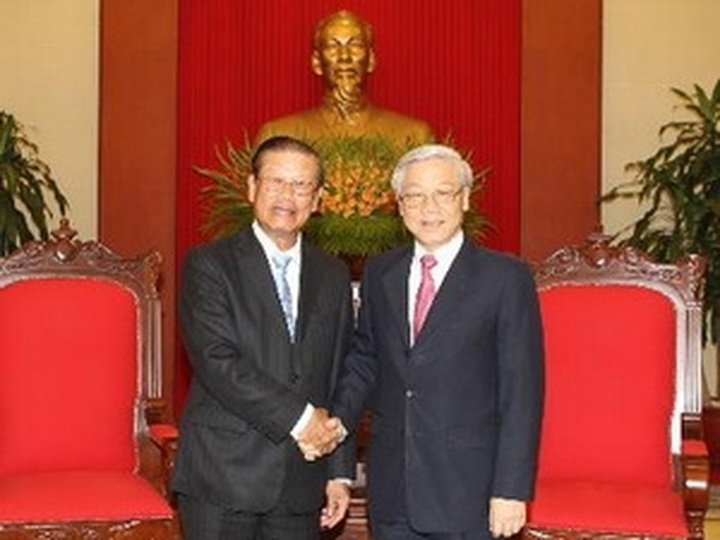 Party leader welcomes Lao Deputy PM - 1