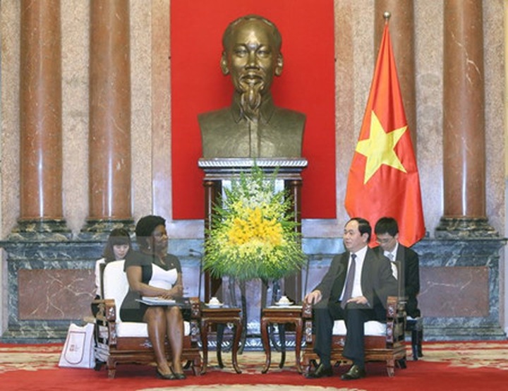 President Quang receives WB official - 1