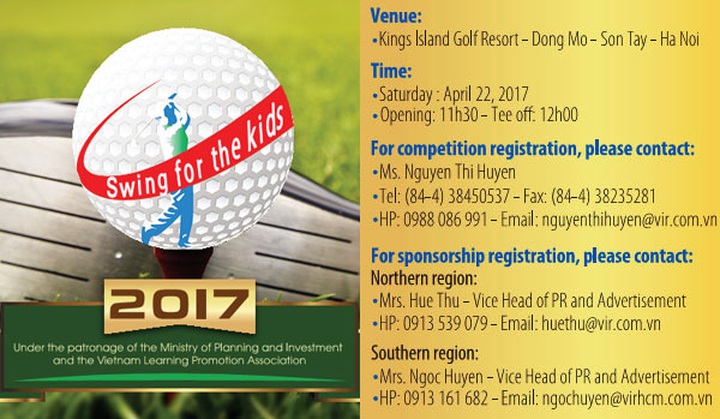 Swing for the Kids 2017 set for launching - 6