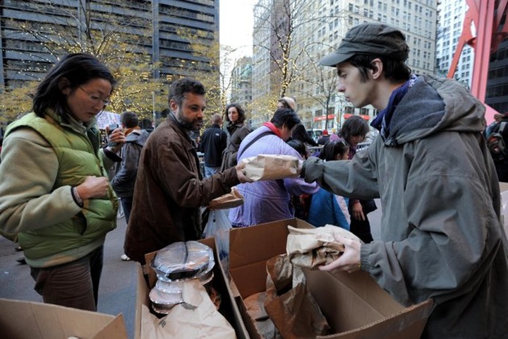 Occupy Wall Street celebrates Thanksgiving - 1