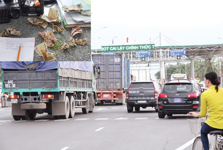Drivers pay small notes at toll station in protest - 1