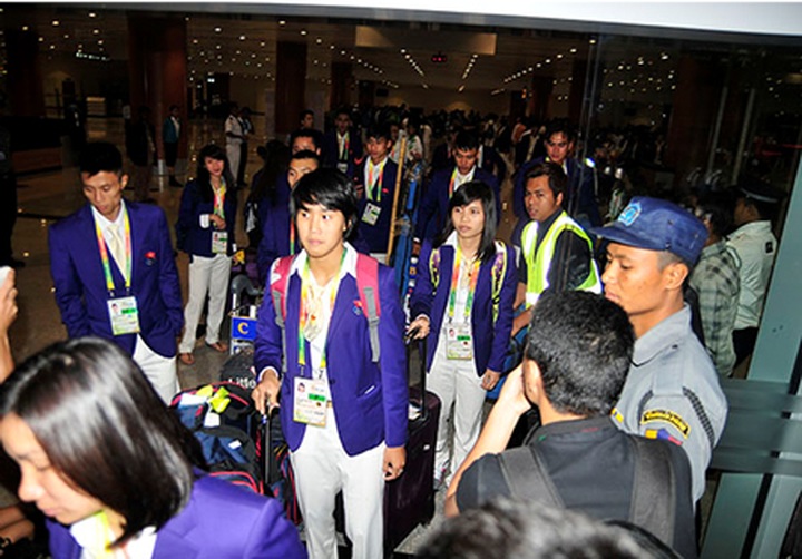 Vietnamese athletes arrive in Myanmar for SEA Games - 6 Vietnamese athletes arrive in Myanmar for SEA Games - 6
