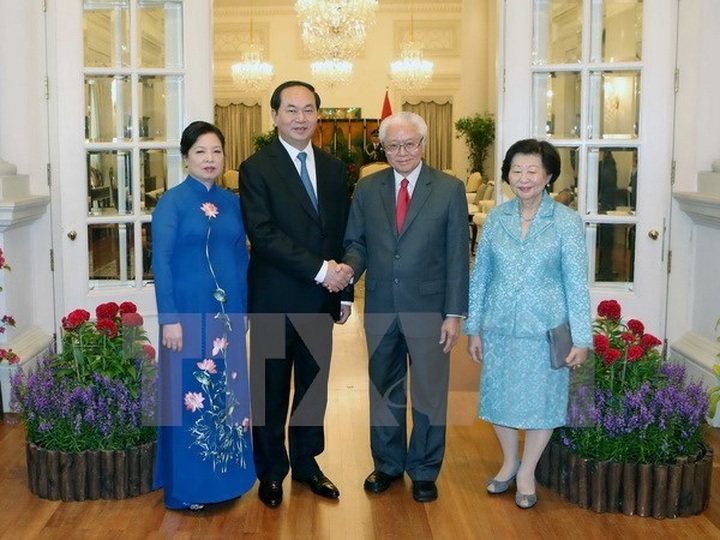 President affirms Vietnam’s wish to boost ties with Singapore - 1