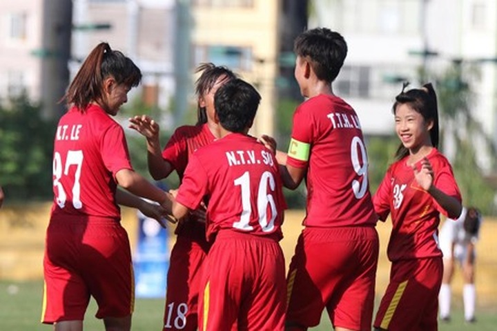 Việt Nam crush Lebanon 7-0 at AFC women’s champs - 1
