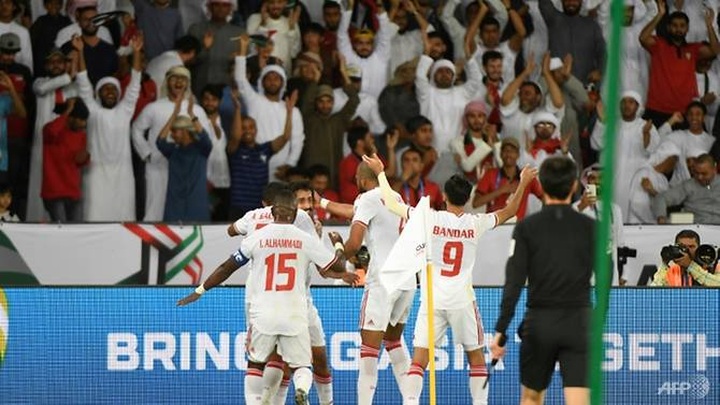 Hosts UAE beat India 2-0 to go top of Asian Cup group - 1 Hosts UAE beat India 2-0 to go top of Asian Cup group - 1