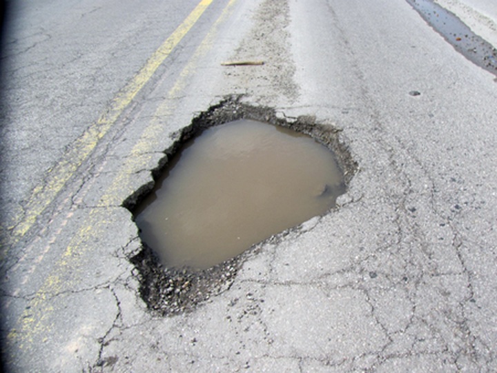 New road quickly deteriorating - 1