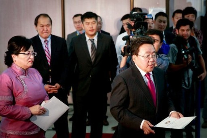 Mongolia President Elbegdorj wins vote: preliminary results - 1 Mongolia President Elbegdorj wins vote: preliminary results - 1