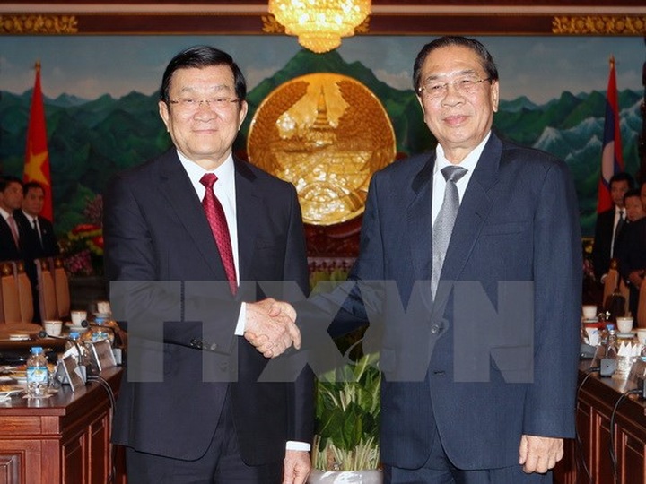 State President meets with top Lao leader - 1 State President meets with top Lao leader - 1