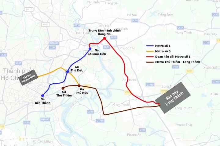 Metro link to Long Thanh Airport planned for speeds of 120km/h - 1
