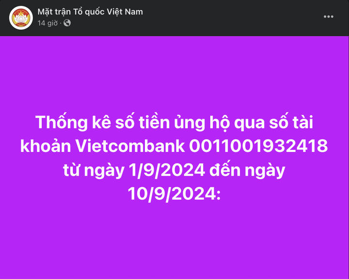 MTTQVN sao kê ủng hộ khắc phục bão dài 12.000 trang, sẻ chia chưa dừng lại - 1 MTTQVN sao kê ủng hộ khắc phục bão dài 12.000 trang, sẻ chia chưa dừng lại - 1