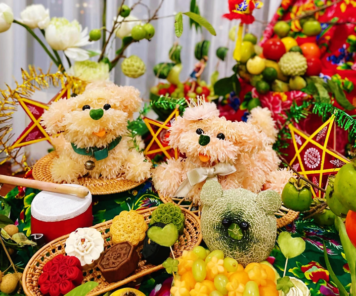 10 ý tưởng trang trí mâm ngũ quả Trung thu đẹp mắt, dễ làm và không tốn kém - 2 10 ý tưởng trang trí mâm ngũ quả Trung thu đẹp mắt, dễ làm và không tốn kém - 2