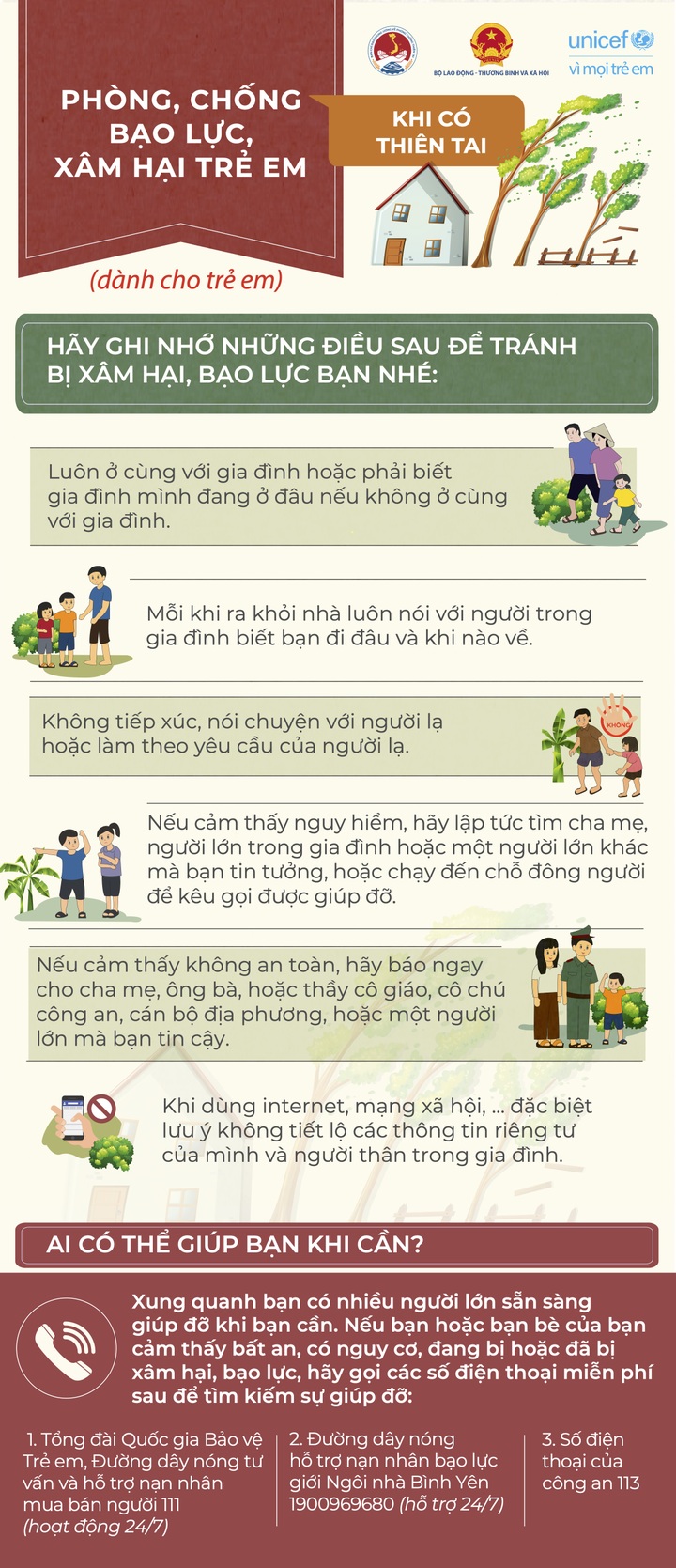 Phòng, chống bạo lực, xâm hại trẻ em khi có thiên tai - 1