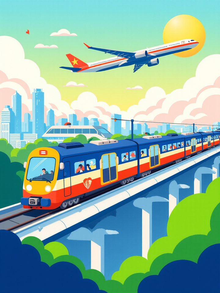 Tương lai người dân Hà Nội có thể đến sân bay Nội Bài bằng tàu điện - 1 Tương lai người dân Hà Nội có thể đến sân bay Nội Bài bằng tàu điện - 1